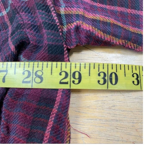 Free People Come On Over Bottom Down Plaid Top Size XS - Picture 8 of 9